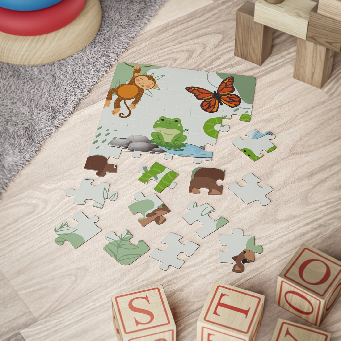 Kids' 30-Piece Animal Adventure Puzzle