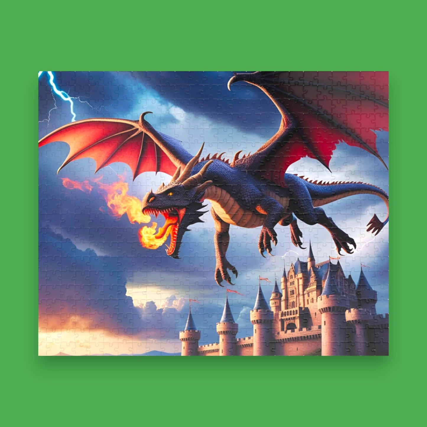 Mystical Dragon Castle Fantasy Puzzle