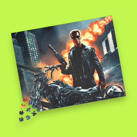 Arnold Schwarzenegger Doomsday Scene Puzzle Piece