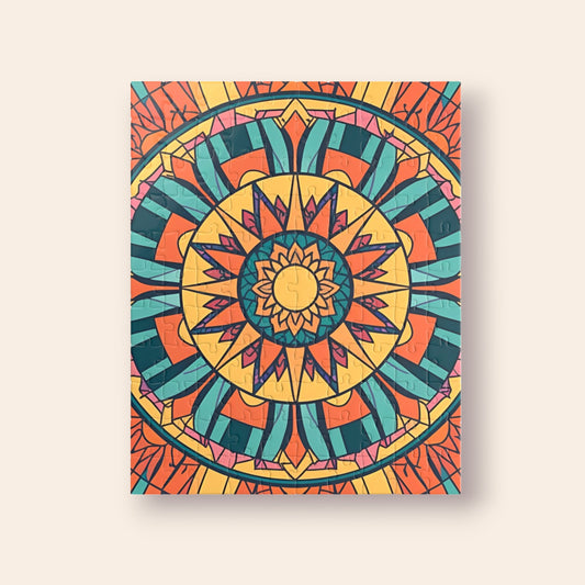 Colorful Mandala Puzzle - Anxiety Management (Colored)