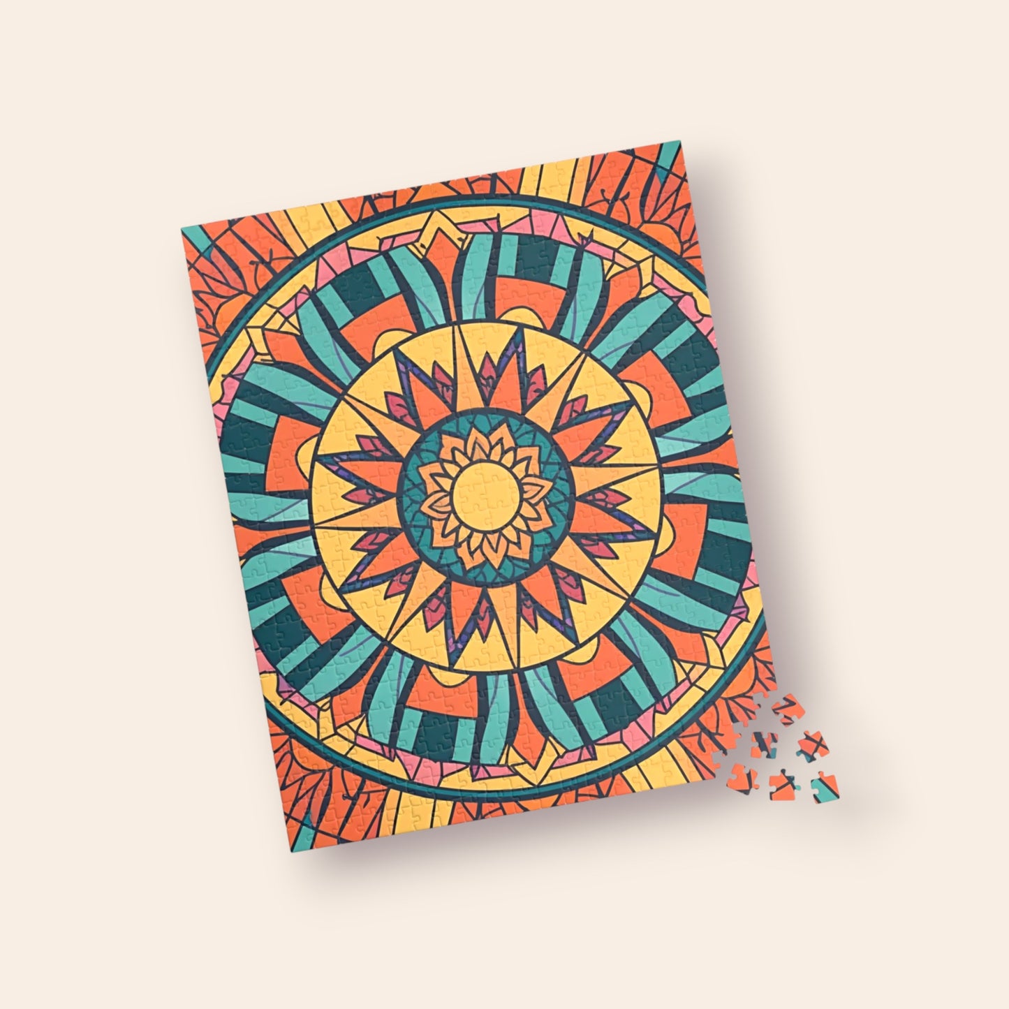 Colorful Mandala Puzzle - Anxiety Management (Colored)