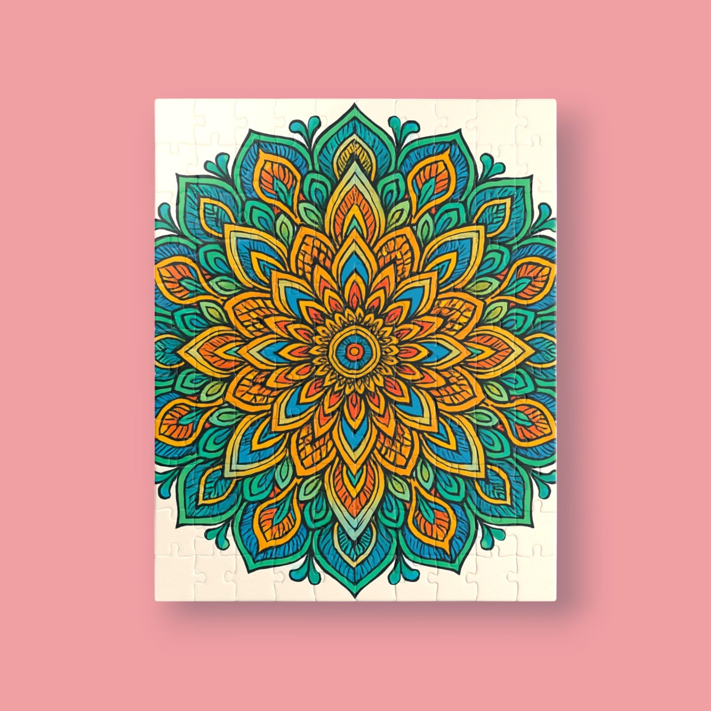 Mandala Art Puzzle – Stress Management Colored
