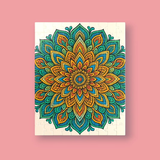 Mandala Art Puzzle – Stress Management Colored