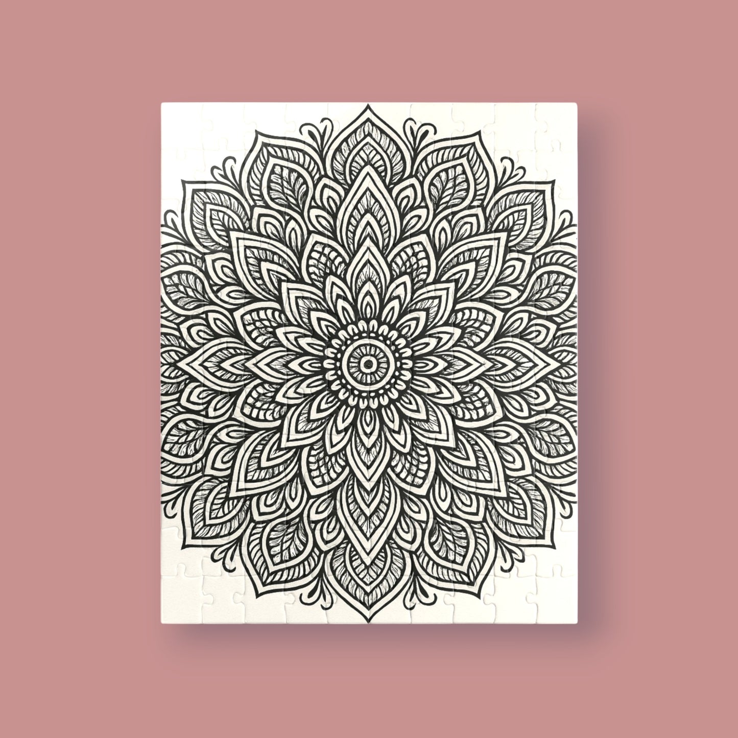Mandala Art Puzzle -  Stress Management Uncolored