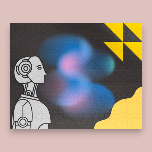 Robot-Themed Modern Puzzle Pieces