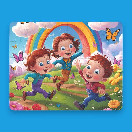 Kids' 30-Piece Puzzle - Colorful Rainbow Adventure