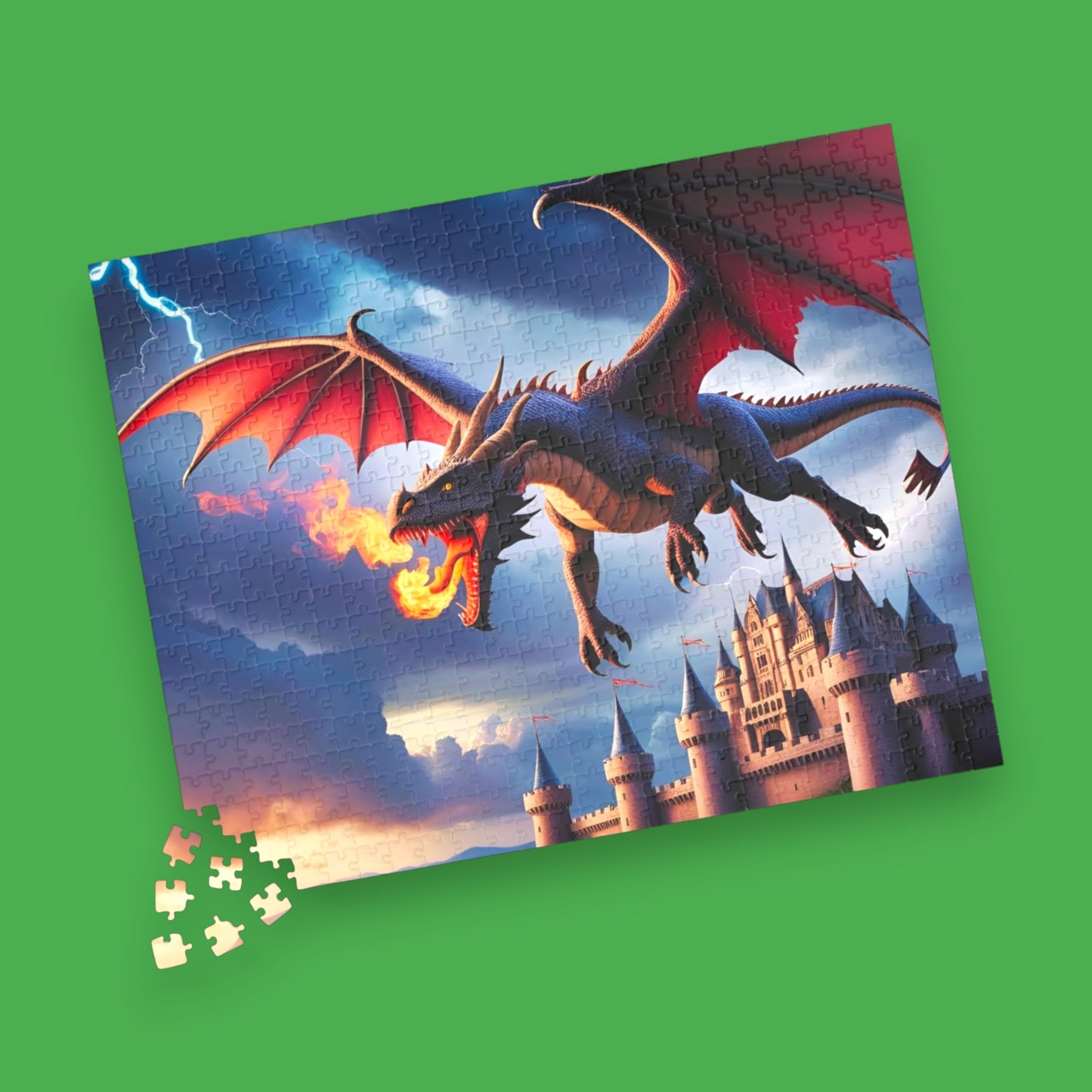 Mystical Dragon Castle Fantasy Puzzle