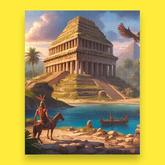 Ancient Pyramid Digital Art Puzzle Piece