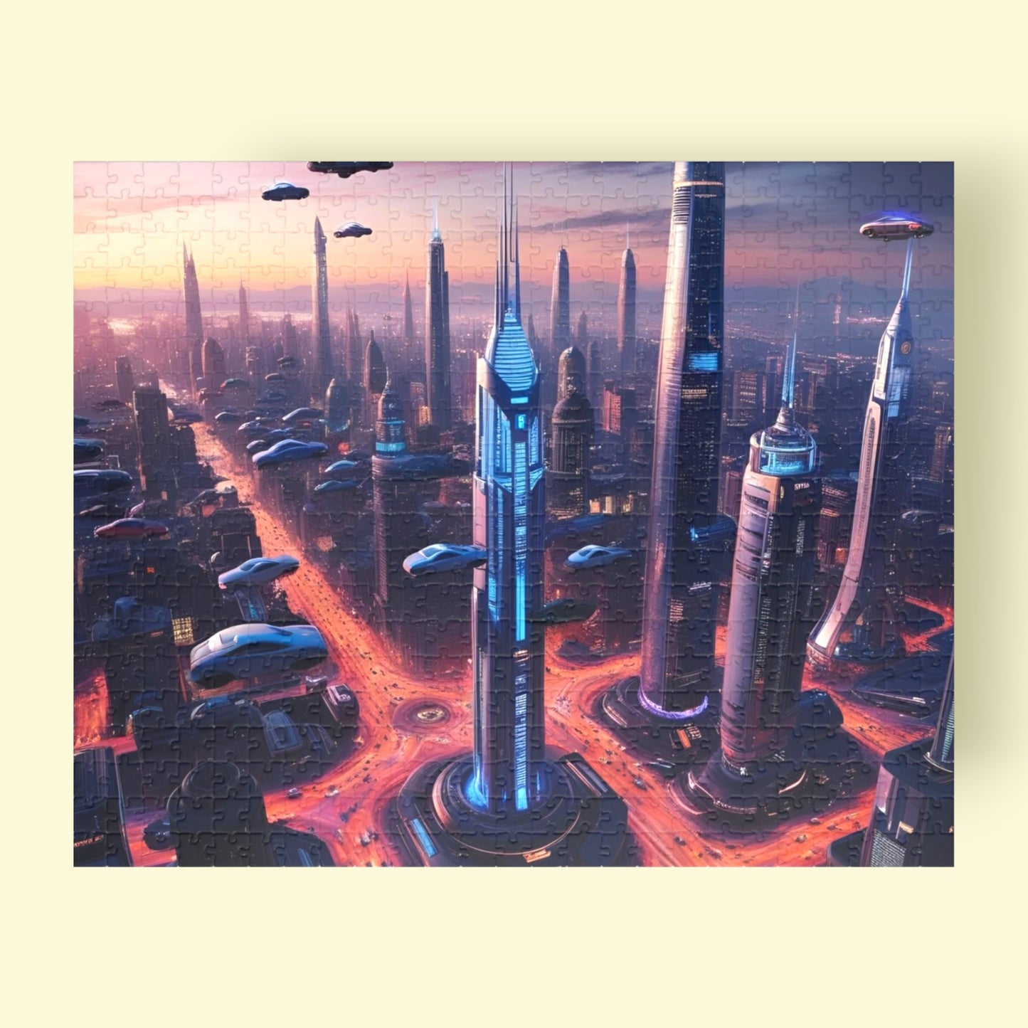 Futuristic City Puzzle (110, 252, 520 pieces)