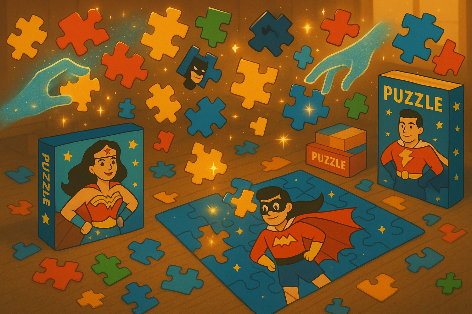change the superman box into something else but heroic